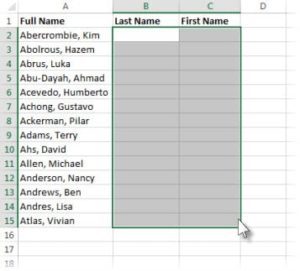 Divide and Conquer Columns in Excel7