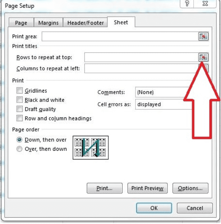Print a Heading/Title in Excel Across Multiple Pages