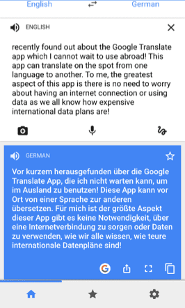 Google Translate App | Network 1 Consulting