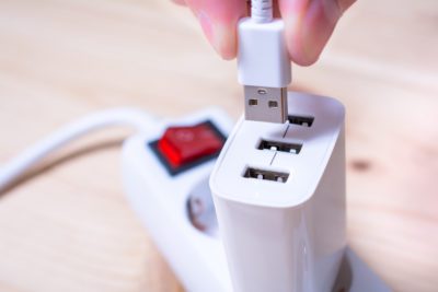 connecting USB cord