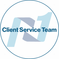 Client Service Team written over top of the Network1 logo.