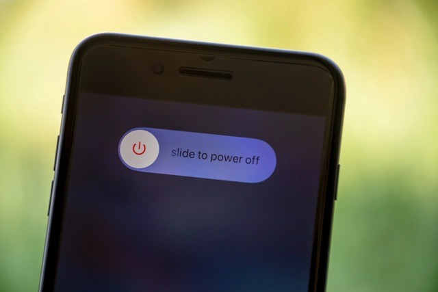 Smart phone with power off.