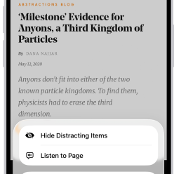 iPhone with Reader Mode open, sourced from support.apple.com