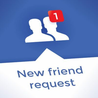 new friend request on Facebook