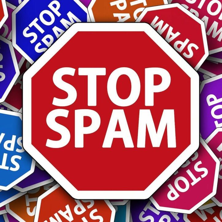 spam stop signs